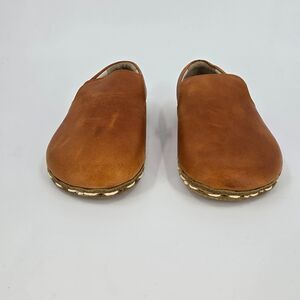 Earthing Harmony Grounding Barefoot Slip-On Shoes Tan Leather EU size 39